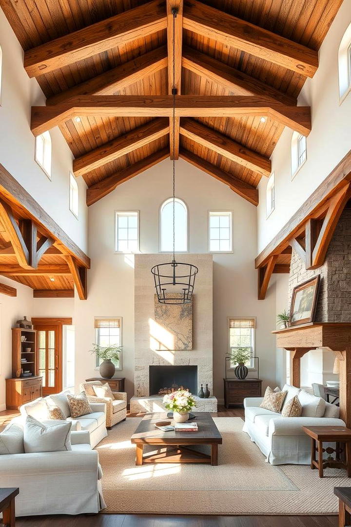 Open Beam Architecture - 21 Country Living Room Ideas