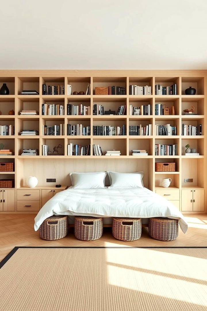 Open Concept Wall Elegance - 30 Bedroom Shelving Ideas