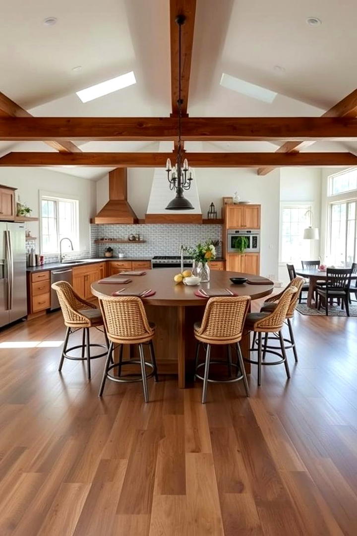 Open Floor Plan Layout - 21 Country Kitchen Ideas