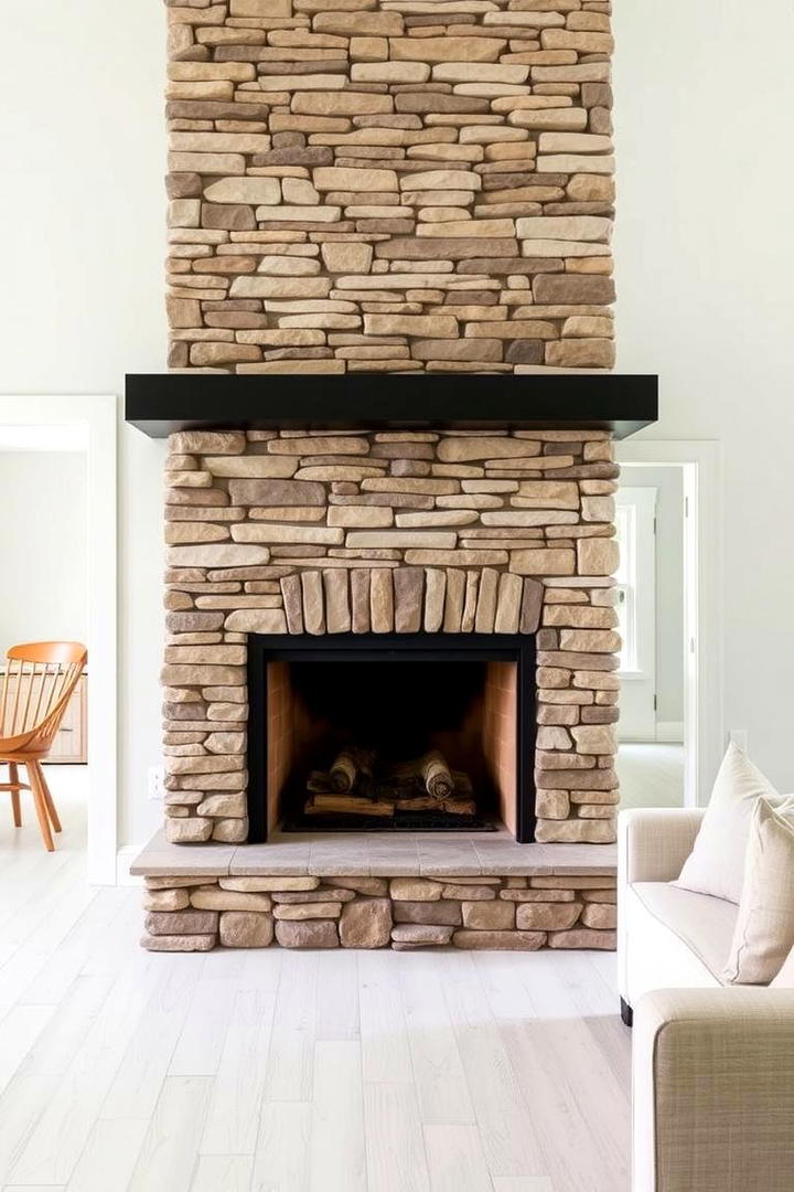 Open Hearth Concept - 30 Farmhouse Fireplace Ideas