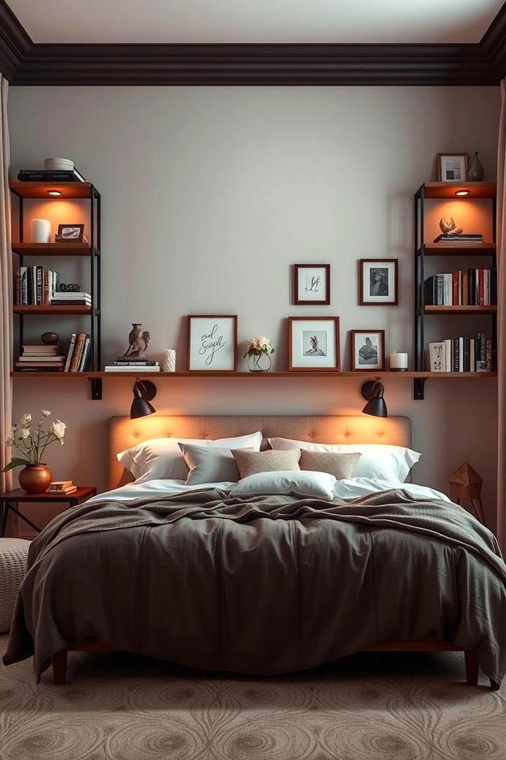 Open Shelving for a Customized Look - 17 romantic bedroom ideas