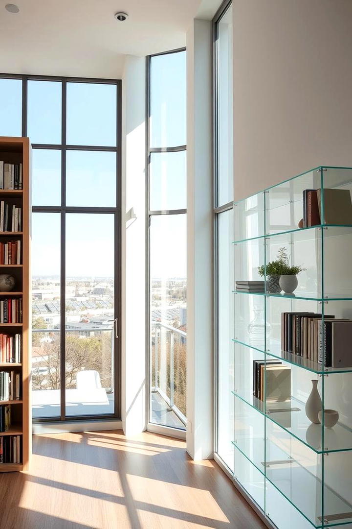 Open and Airy Layout - 30 Bookshelf Decor Ideas