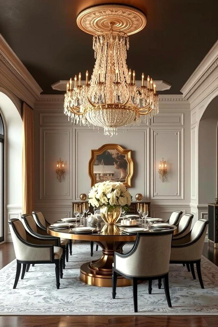 Opulent Centerpiece Dining - 21 Formal Dining Room Ideas