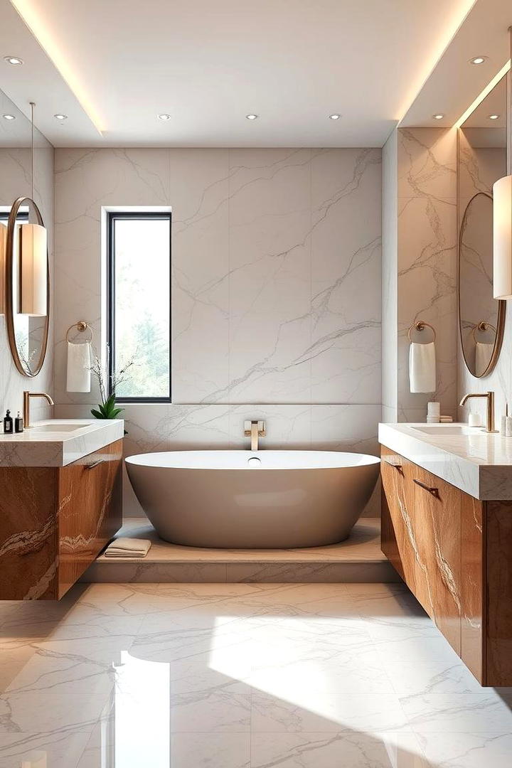 Opulent Marble Sanctuary - 21 luxury bathroom ideas