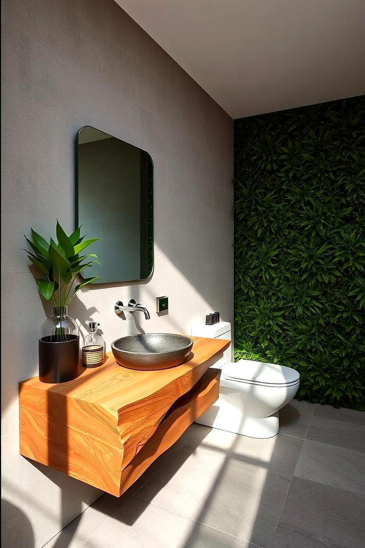 Organic Elements Integration - 21 Modern Bathroom Decor Ideas