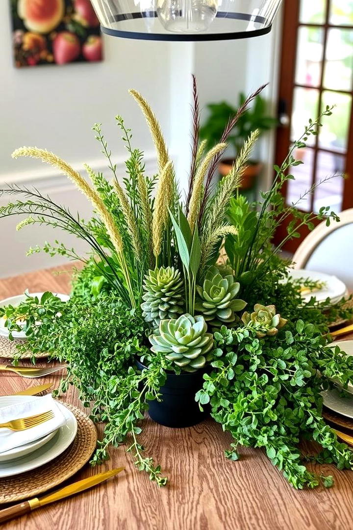 Organic Greenery Displays - 21 Dining Table Decor Ideas