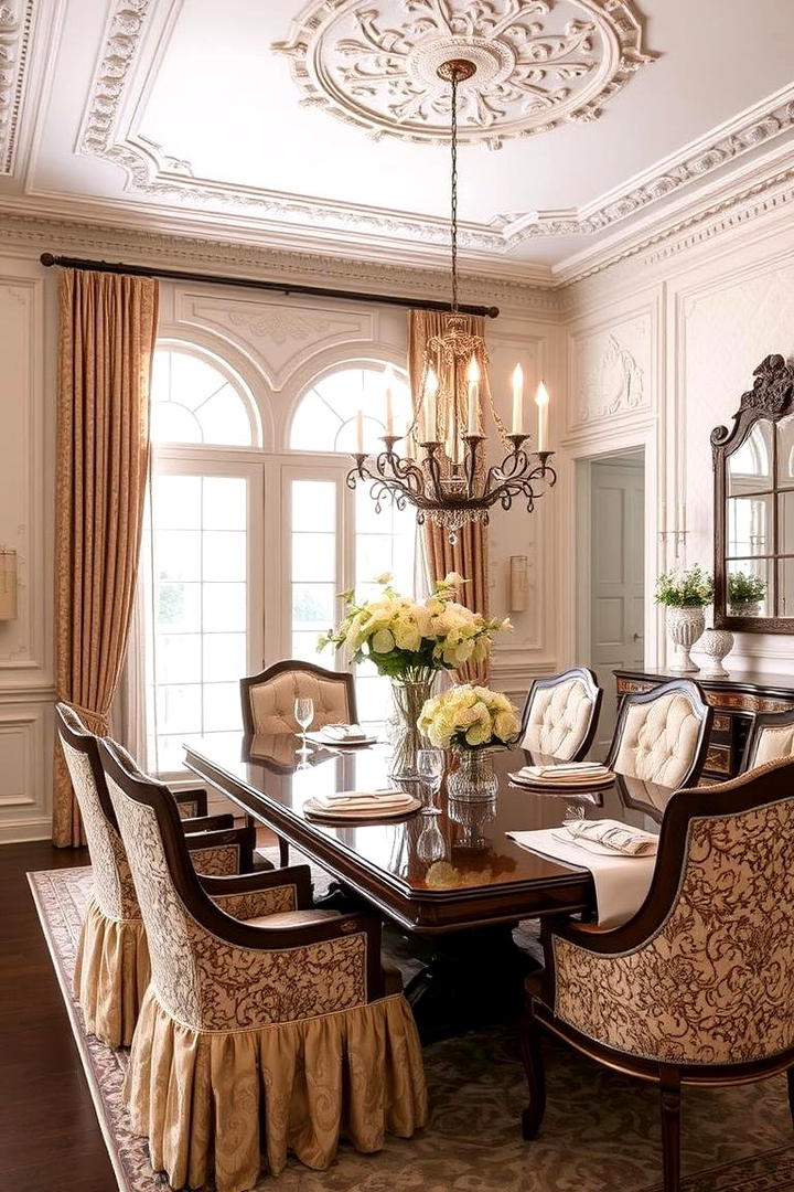 Ornate Detailing Dining - 21 Formal Dining Room Ideas