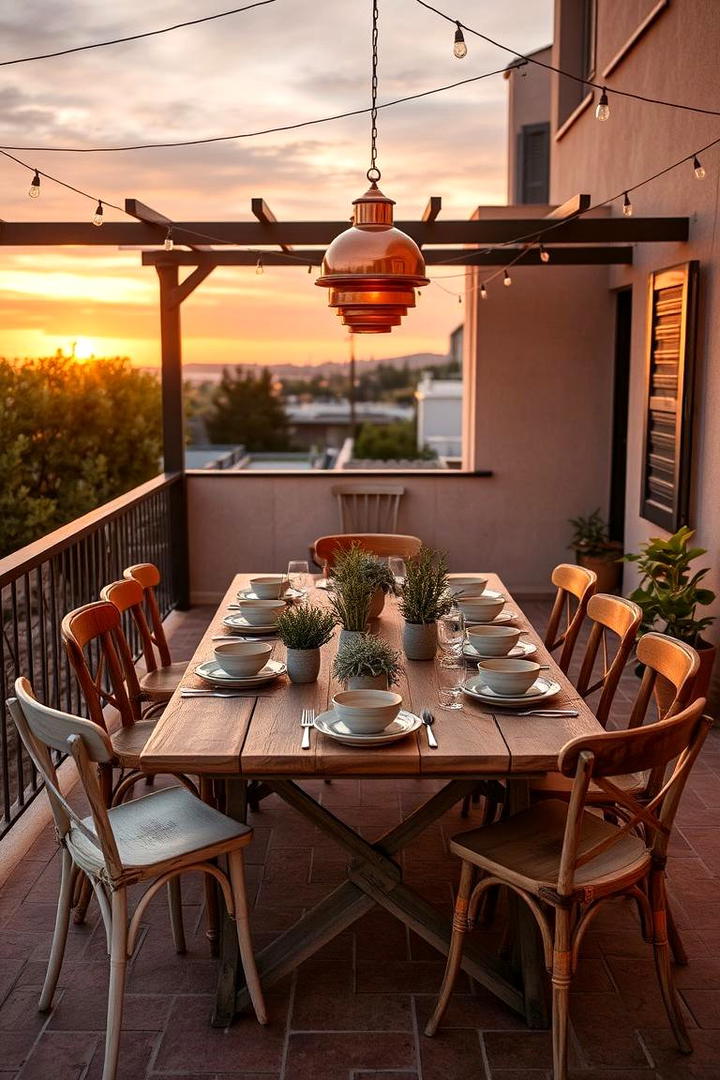 Outdoor Dining Paradise - 21 Balcony Ideas