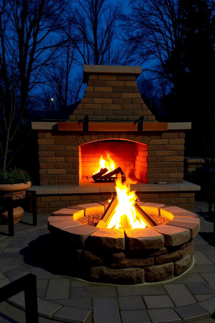 Outdoor Fireplace Style Fire Pit - 30 Rustic Fire Pit Ideas