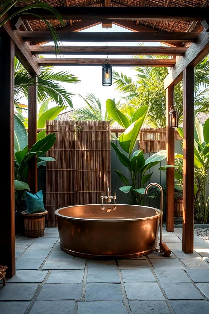 Outdoor Garden Bath - 30 Bathtub Ideas