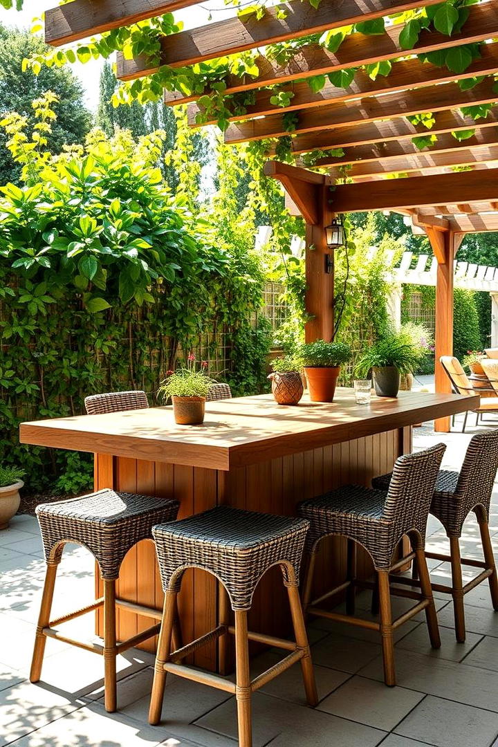 Outdoor Garden Breakfast Bar - 30 Breakfast Bar Ideas