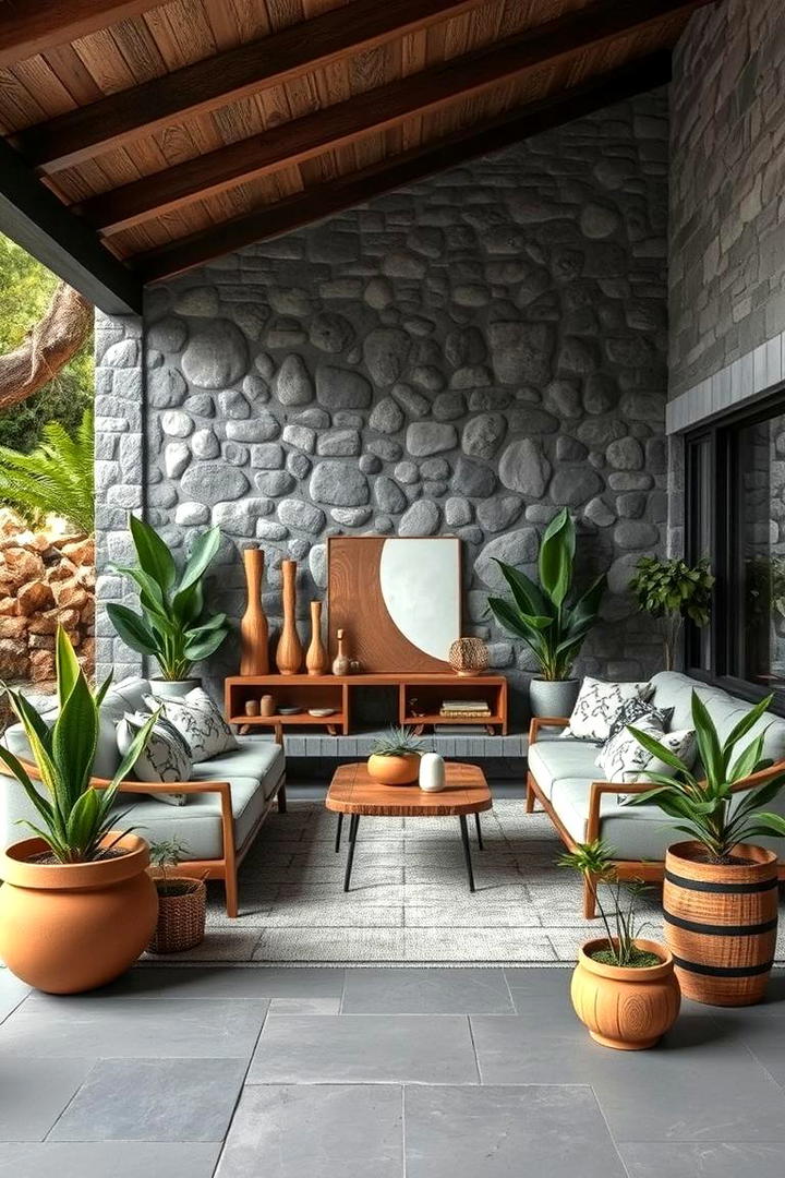 Outdoor Inspired Gray Living Room - 21 Gray Living Room Ideas