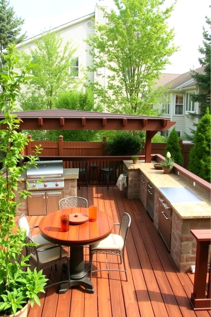 Outdoor Kitchen Deck - 21 Backyard Deck Ideas