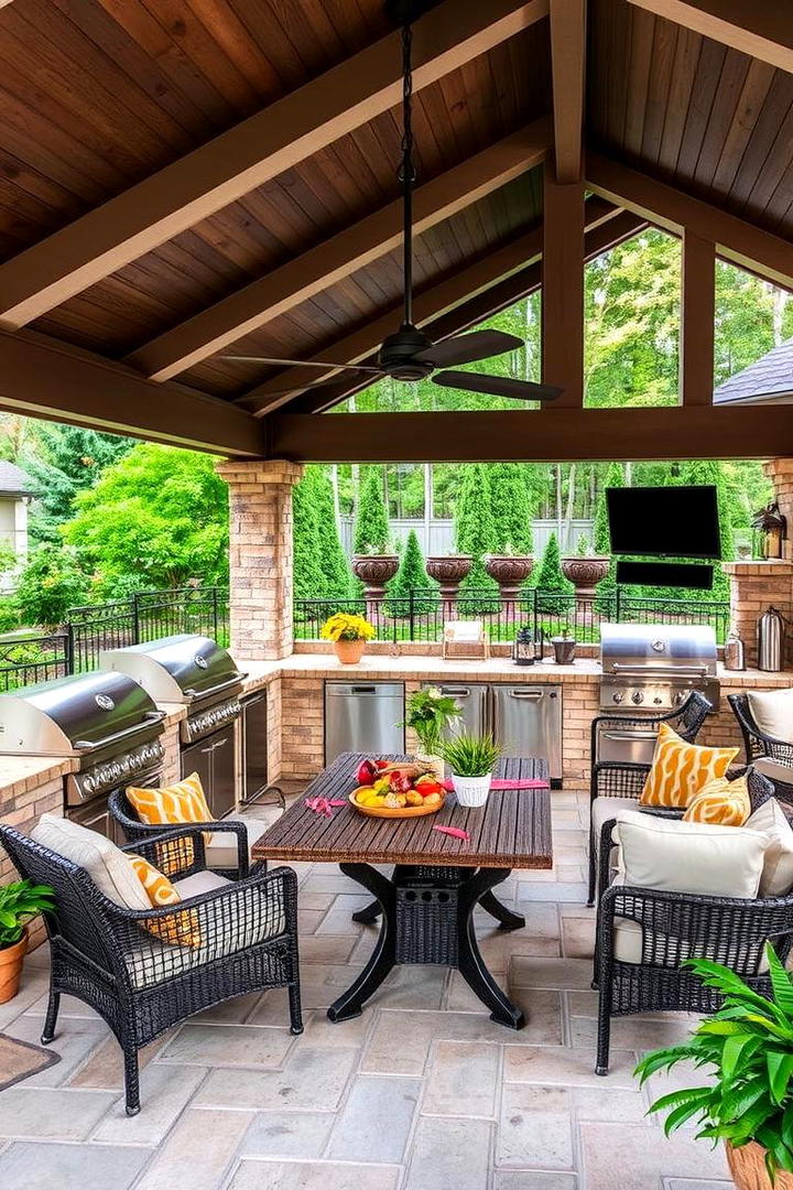 Outdoor Kitchen Paradise - 21 Covered Patio Ideas