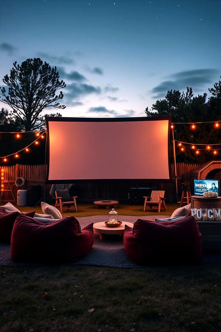 Outdoor Movie Night Graduation Party - 21 Graduation Party Ideas