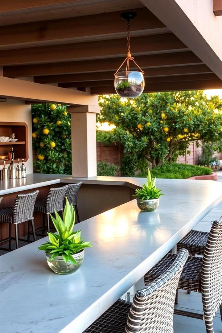 Outdoor Patio Bar - 30 Home Bar Ideas On A Budget