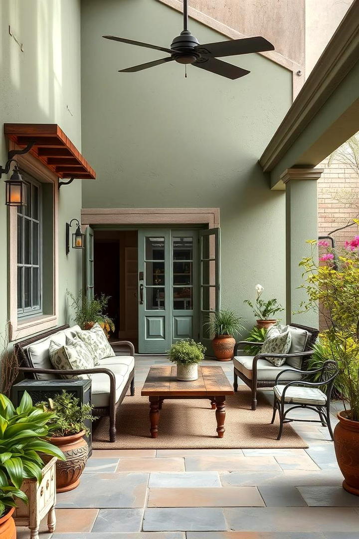 Outdoor Patio Perfection - 21 Sage Green Paint Color Ideas