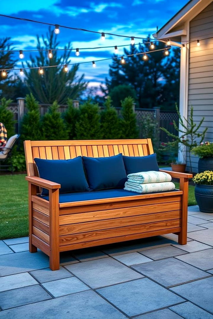 Outdoor Storage Bench - 30 Outdoor Storage Ideas