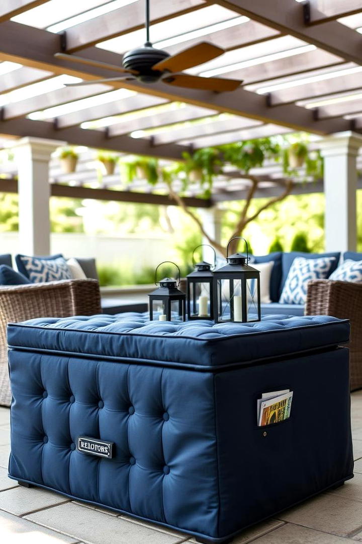 Outdoor Storage Ottoman - 30 Outdoor Storage Ideas