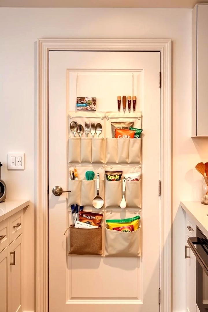 Over the Door Organizer - 21 Small Kitchen Storage Ideas