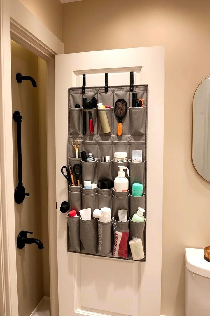 Over the Door Organizers Maximizing Space - 21 Bathroom Organization Ideas