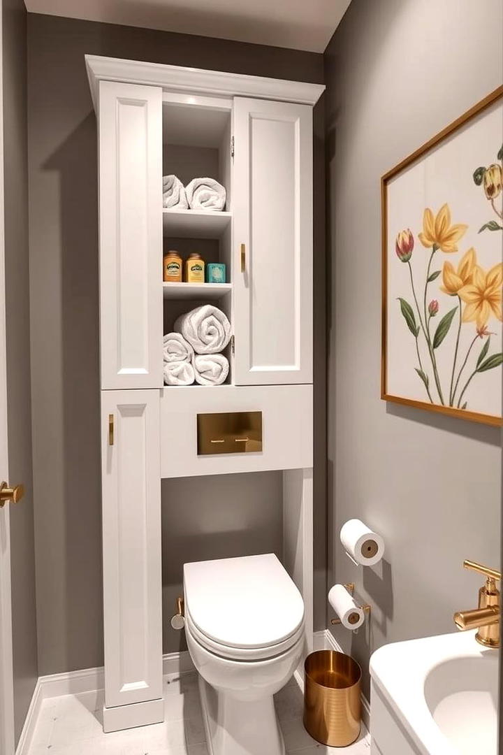 Over the Toilet Storage Racks for Efficiency - 21 Small Bathroom Storage Ideas