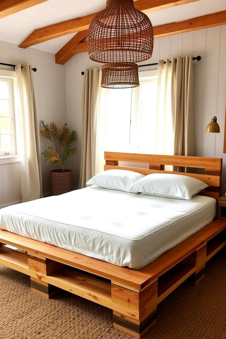 Pallet Bed Frame Design - 21 Pallet Furniture Ideas