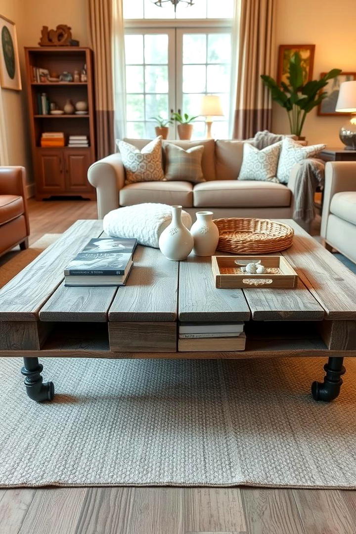 Pallet Coffee Table - 21 Pallet Furniture Ideas