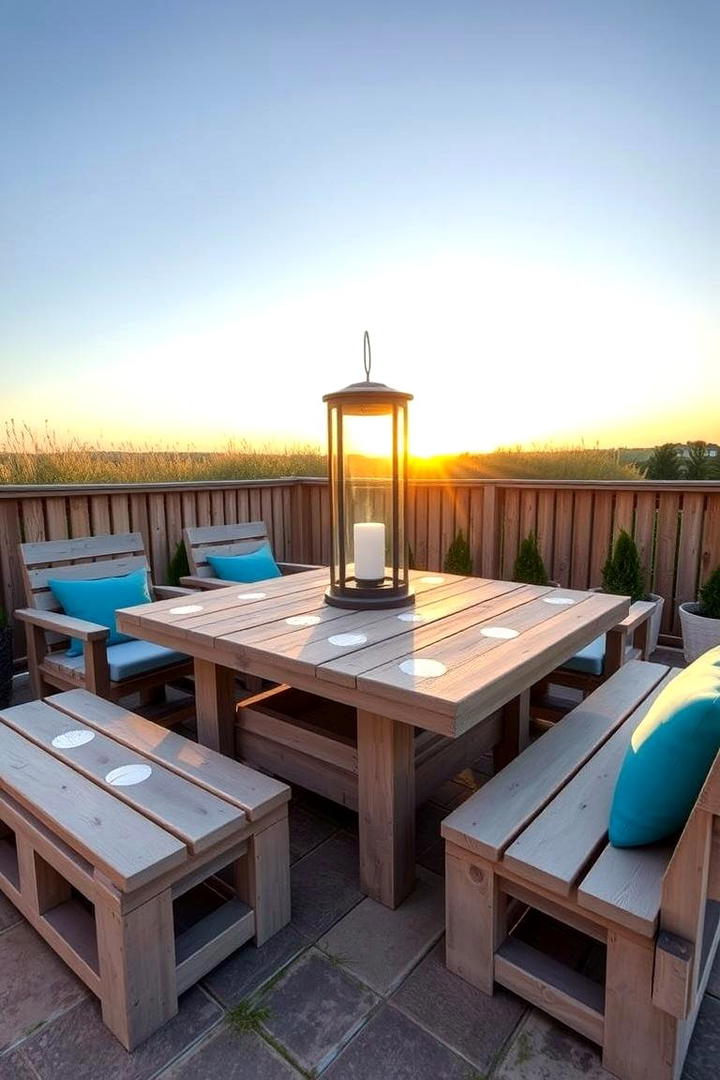 Pallet Patio Set - 21 Pallet Furniture Ideas