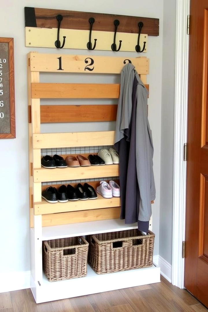 Pallet Shoe Rack - 21 Pallet Furniture Ideas