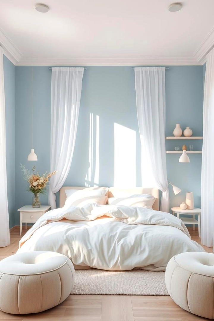 Pastel Blue Tranquility - 21 Blue Bedroom Ideas