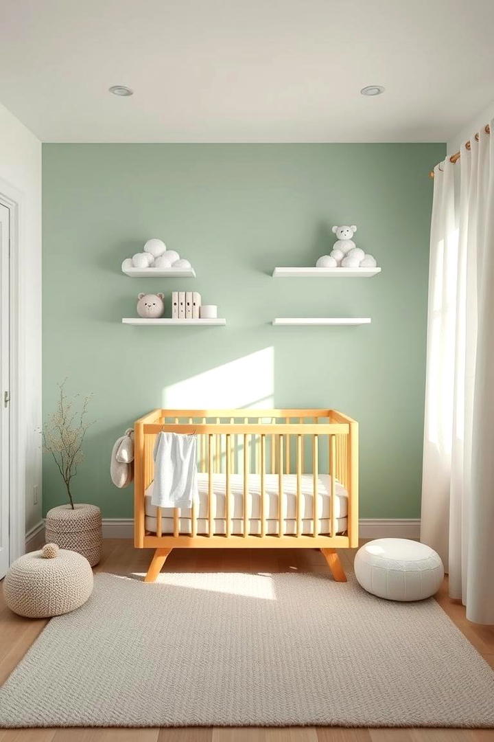 Pastel Green Nursery Calm - 21 Green Accent Wall Ideas