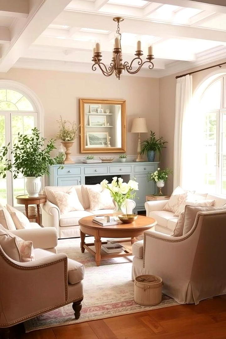 Pastel Serenity - 21 French Country Living Room Ideas