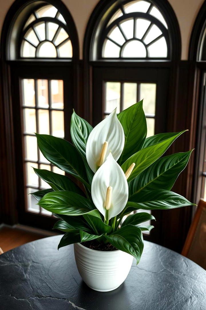 Peace Lily Serene Air Purifier - 30 Indoor Plants That Dont Need Sun