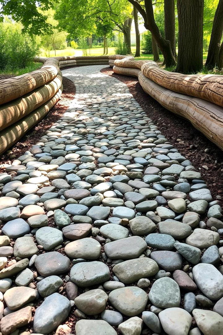 Pebble Gravel Pathway - 21 walkway ideas