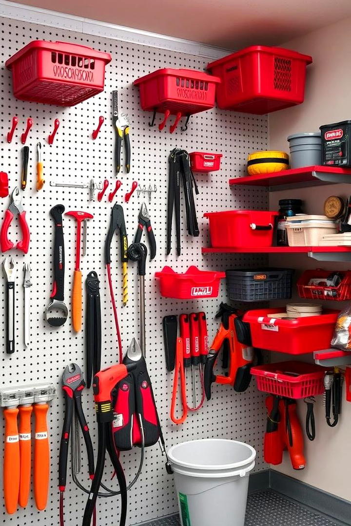 Pegboard Storage Systems - 30 Garage Shelving Ideas