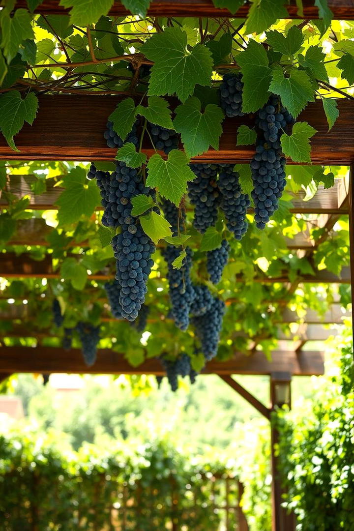 Pergola with Climbing Plants - 30 Garden Screening Ideas