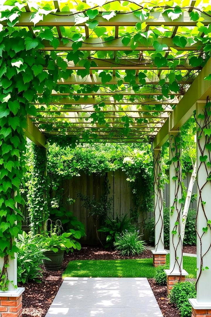 Pergola with Climbing Vines - 21 Backyard Ideas