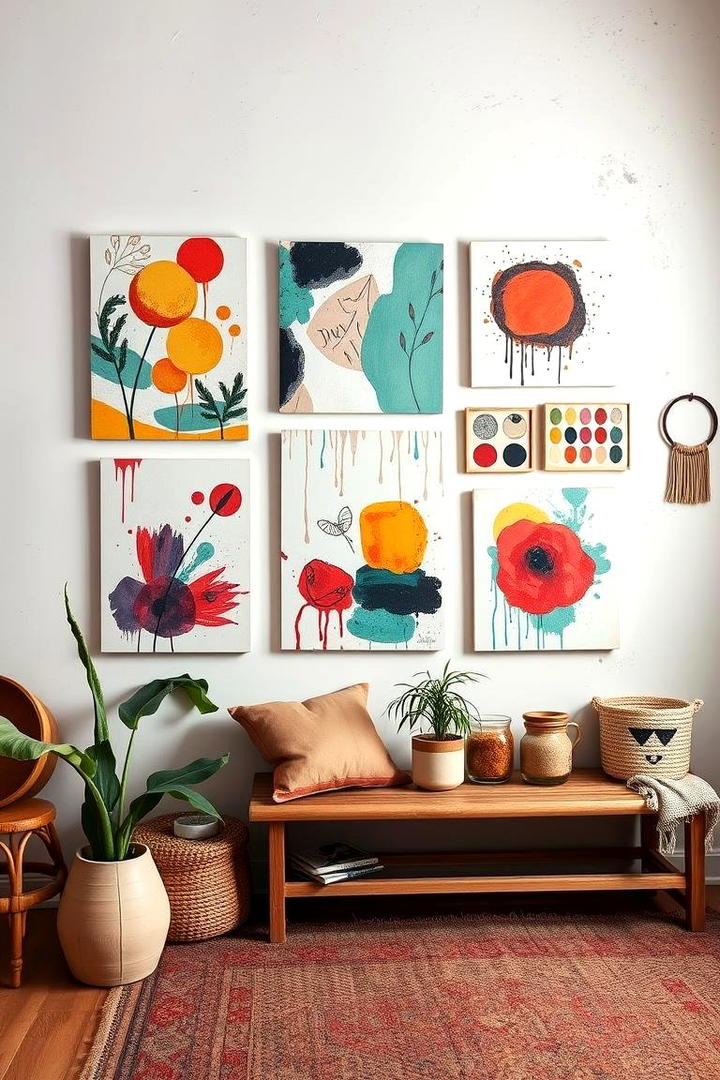 Personal DIY Wall Art - 21 Blank Wall Ideas