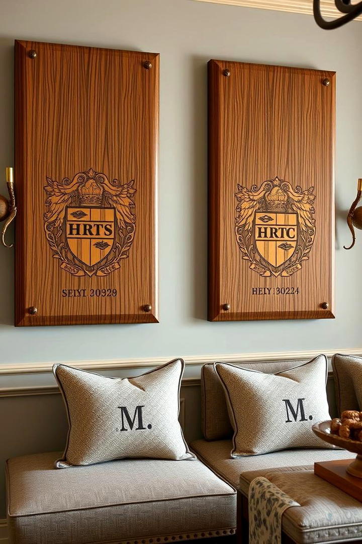 Personalized Accents and Monograms - 30 Hunting Trophy Room Ideas