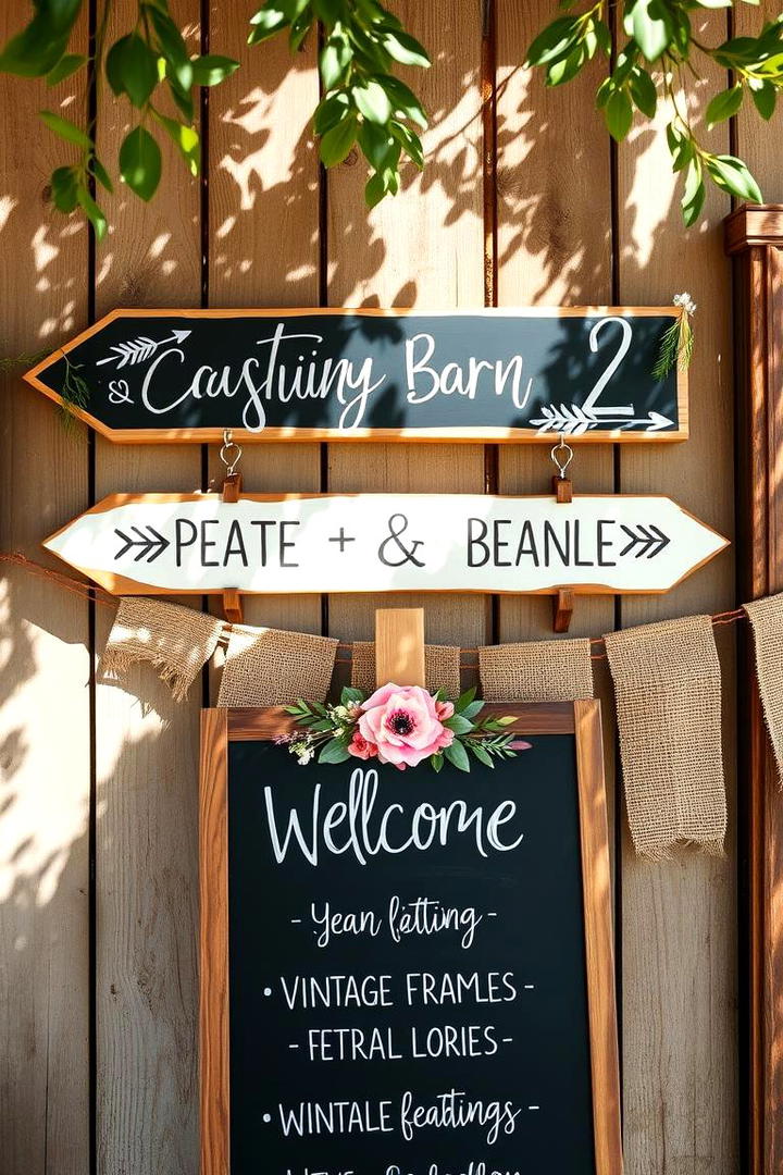 Personalized Barn Signage - 21 Barn Wedding Ideas