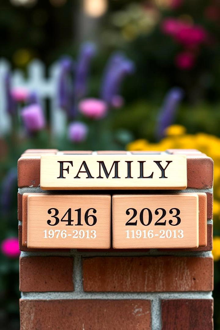 Personalized Brick Mailbox - 30 Brick Mailbox Ideas