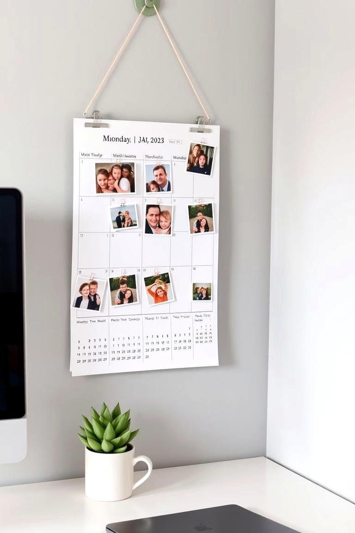 Personalized Calendar with Family Photos - 21 Family Gift Ideas