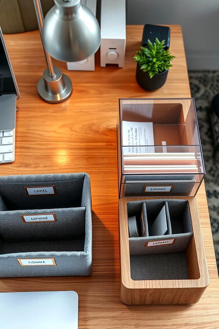 Personalized Desk Inserts - 21 Desk Organization Ideas