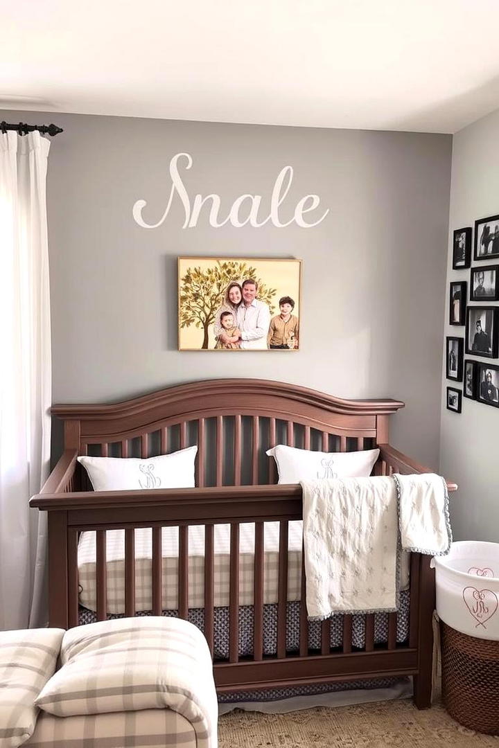 Personalized Grey Nursery Details - 30 Grey Nursery Ideas