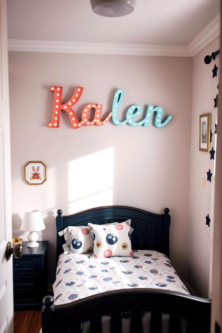 Personalized Name Decor - 21 Kids Room Ideas