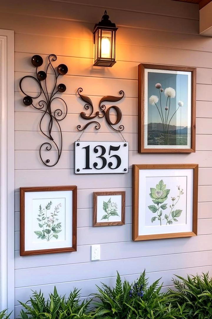 Personalized Outdoor Art - 21 Small Porch Ideas