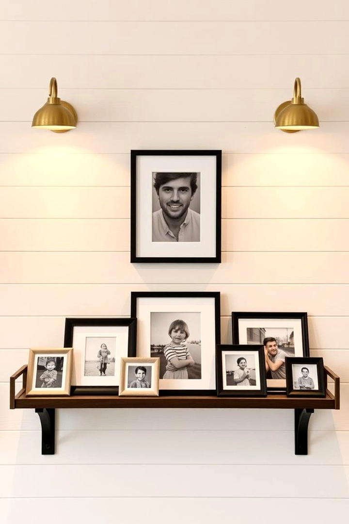 Personalized Photo Display Shelf - 21 Corner Shelf Ideas