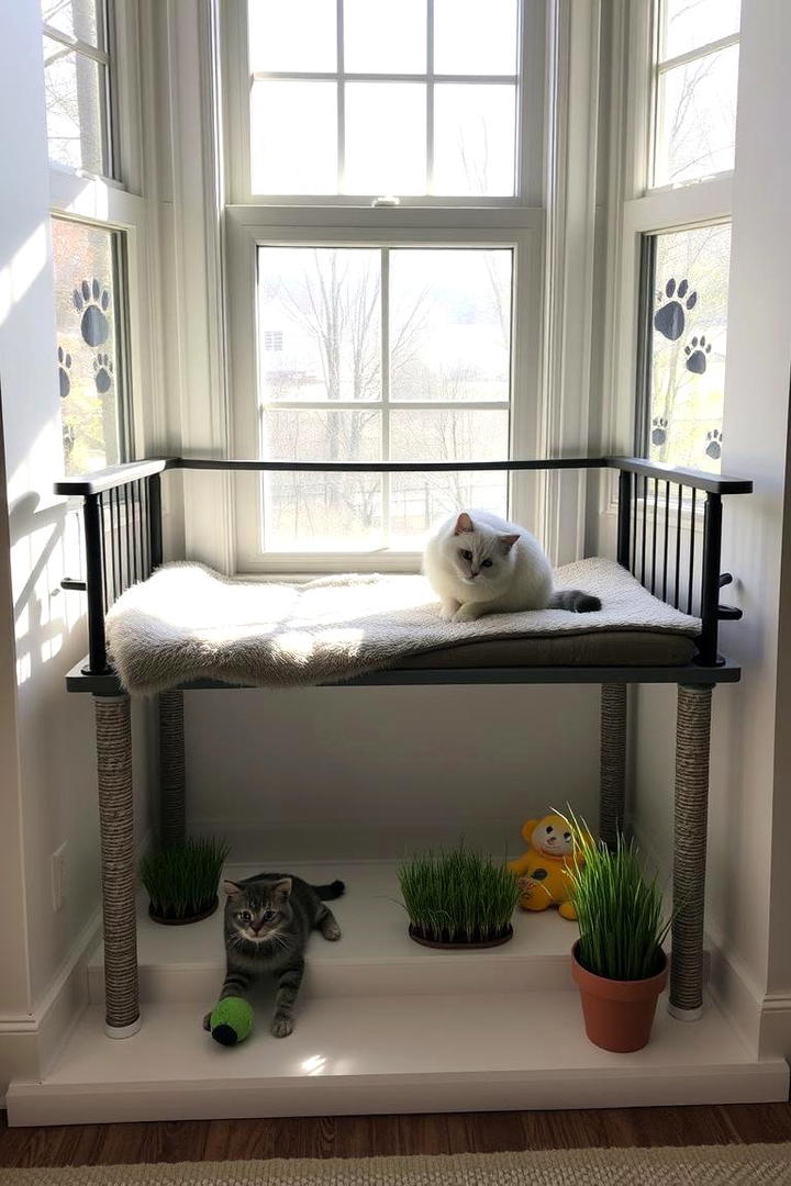 Pet Perch - 30 Bay Window Ideas