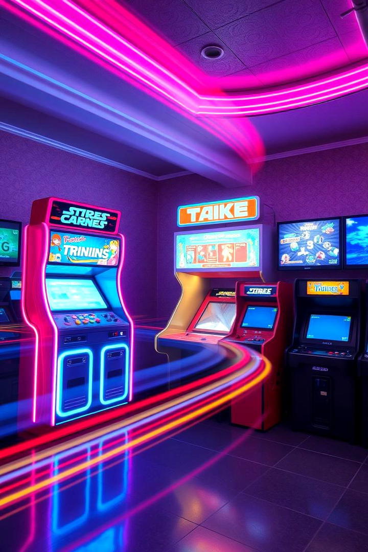 Playful Arcade Corner - 30 Teen Hangout Room Ideas